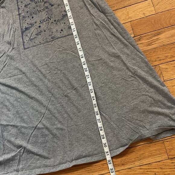 Womens Size S astrological Sleep Night Gown Gray and Blue 60% cotton, 40% polye - Picture 5 of 5